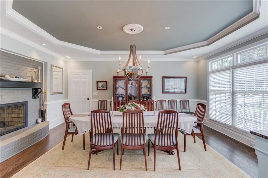 1345 Chandler Road Lawrenceville, GA 30045 - Photo 16 of 97 a view of a dining room with furniture and window