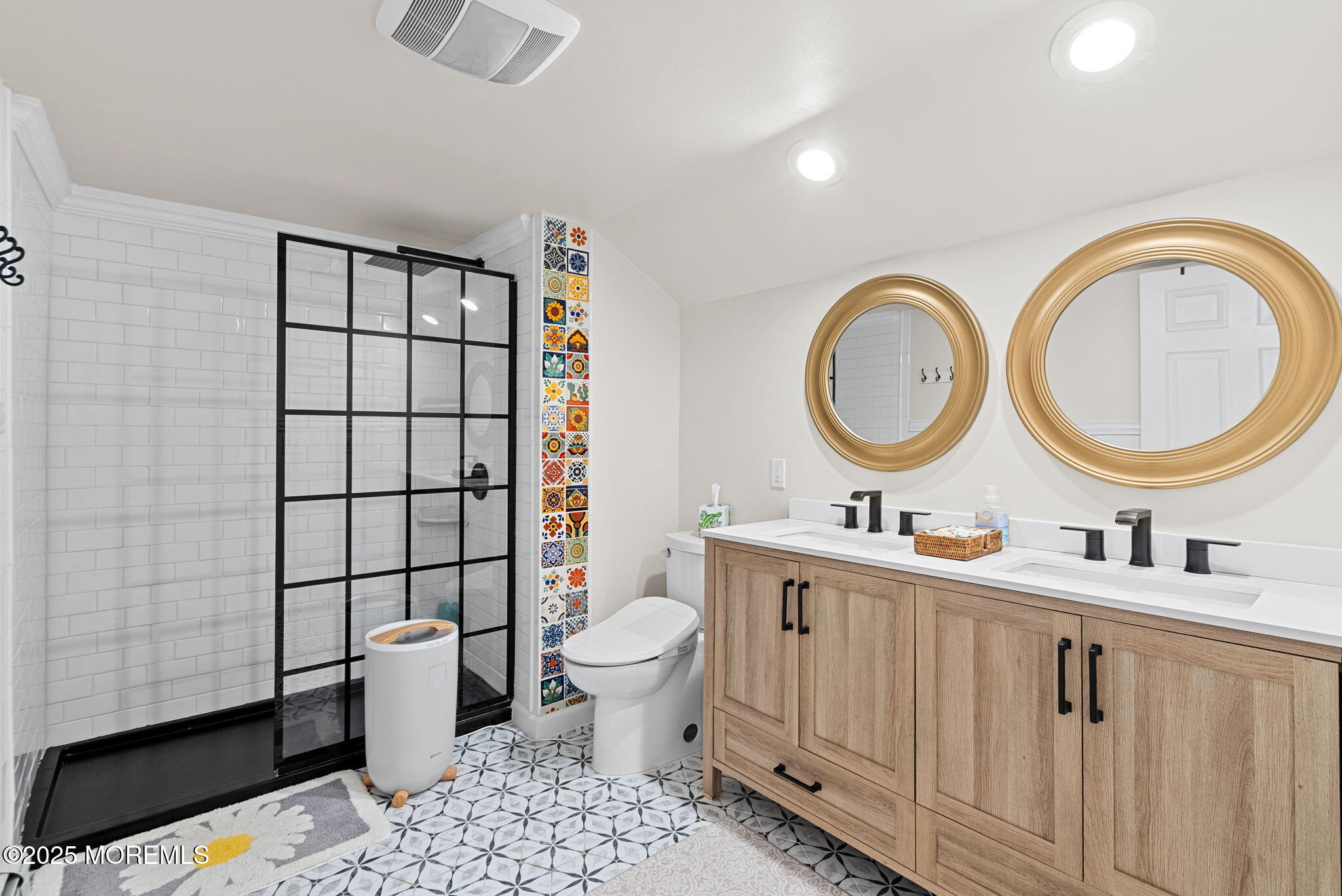 156 Old Tavern Road Farmingdale, NJ 07727 - Photo 27 of 43 a bathroom with a toilet a sink and a mirror