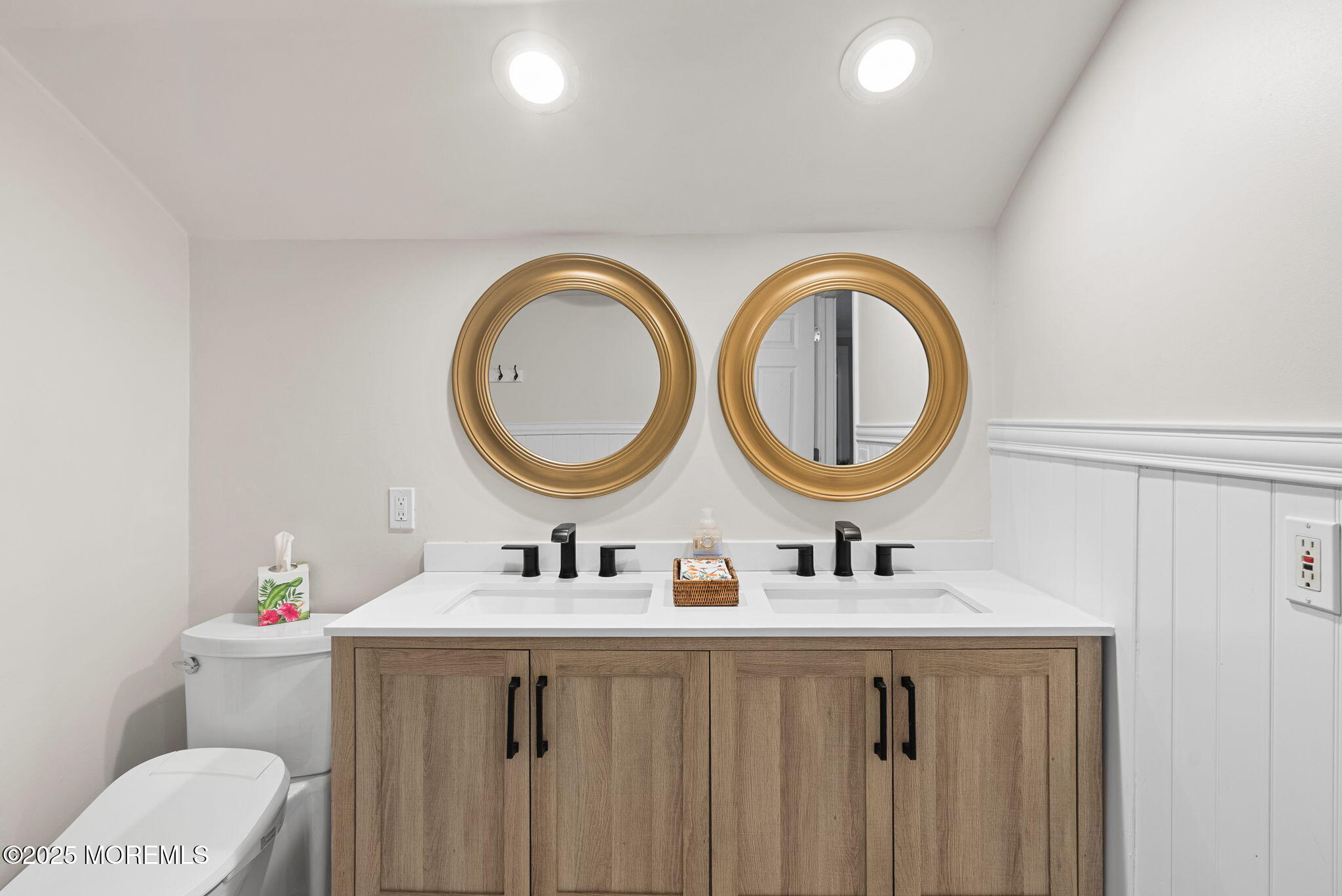 156 Old Tavern Road Farmingdale, NJ 07727 - Photo 28 of 43 a bathroom with a sink a mirror and a toilet