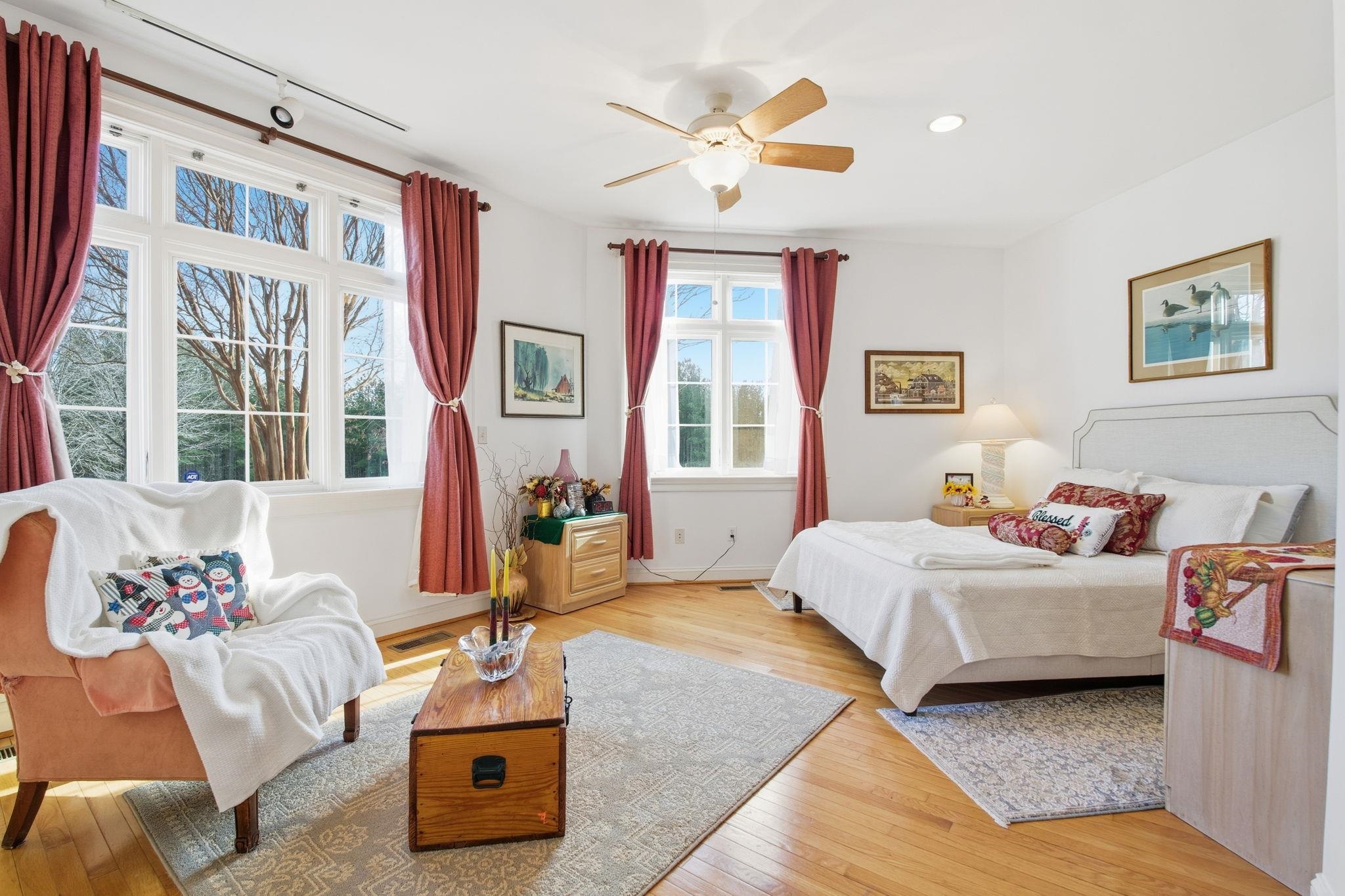 436 Chimney Rock Road Earlysville, VA 22936 - Photo 19 of 61 a bedroom with a large bed and a window