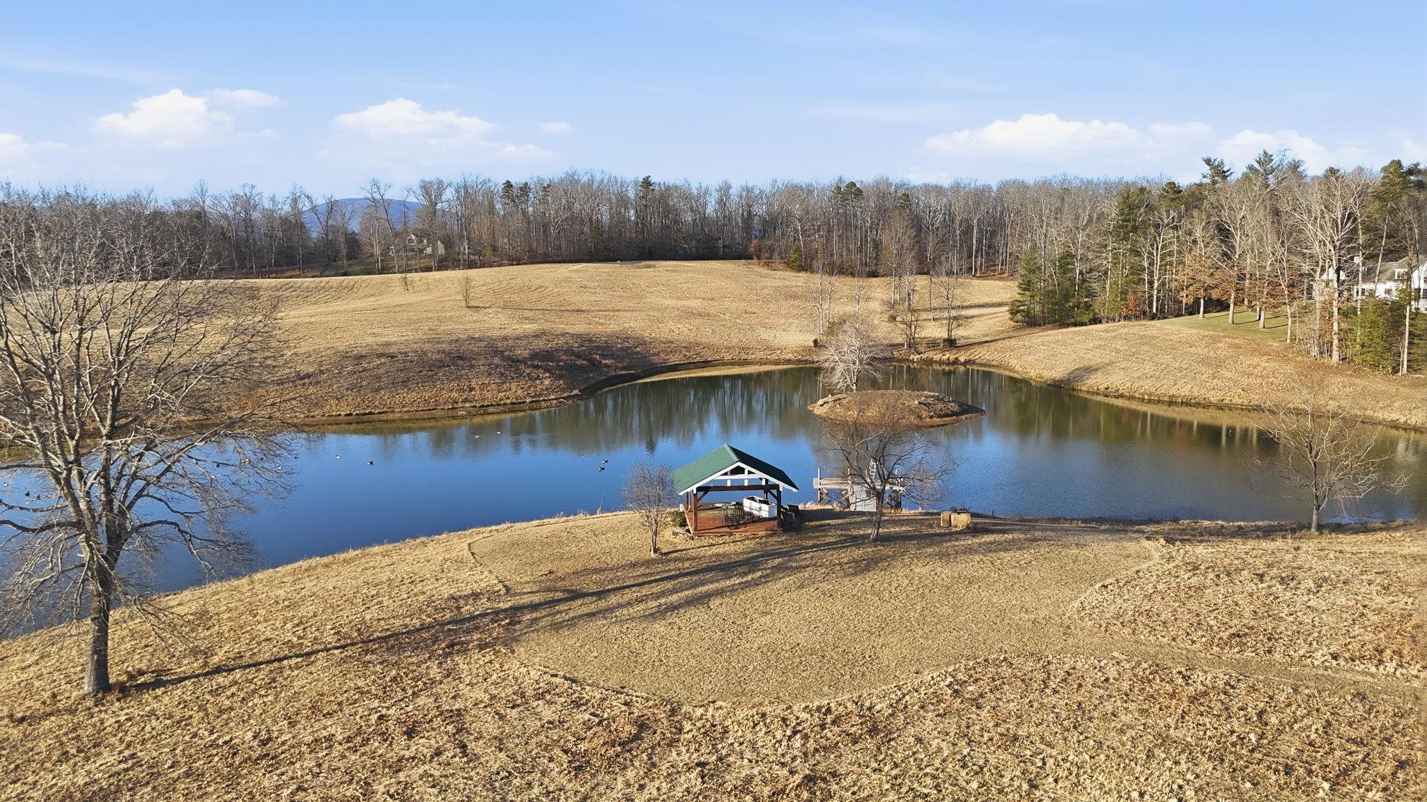 436 Chimney Rock Road Earlysville, VA 22936 - Photo 56 of 61 a view of a lake with a mountain