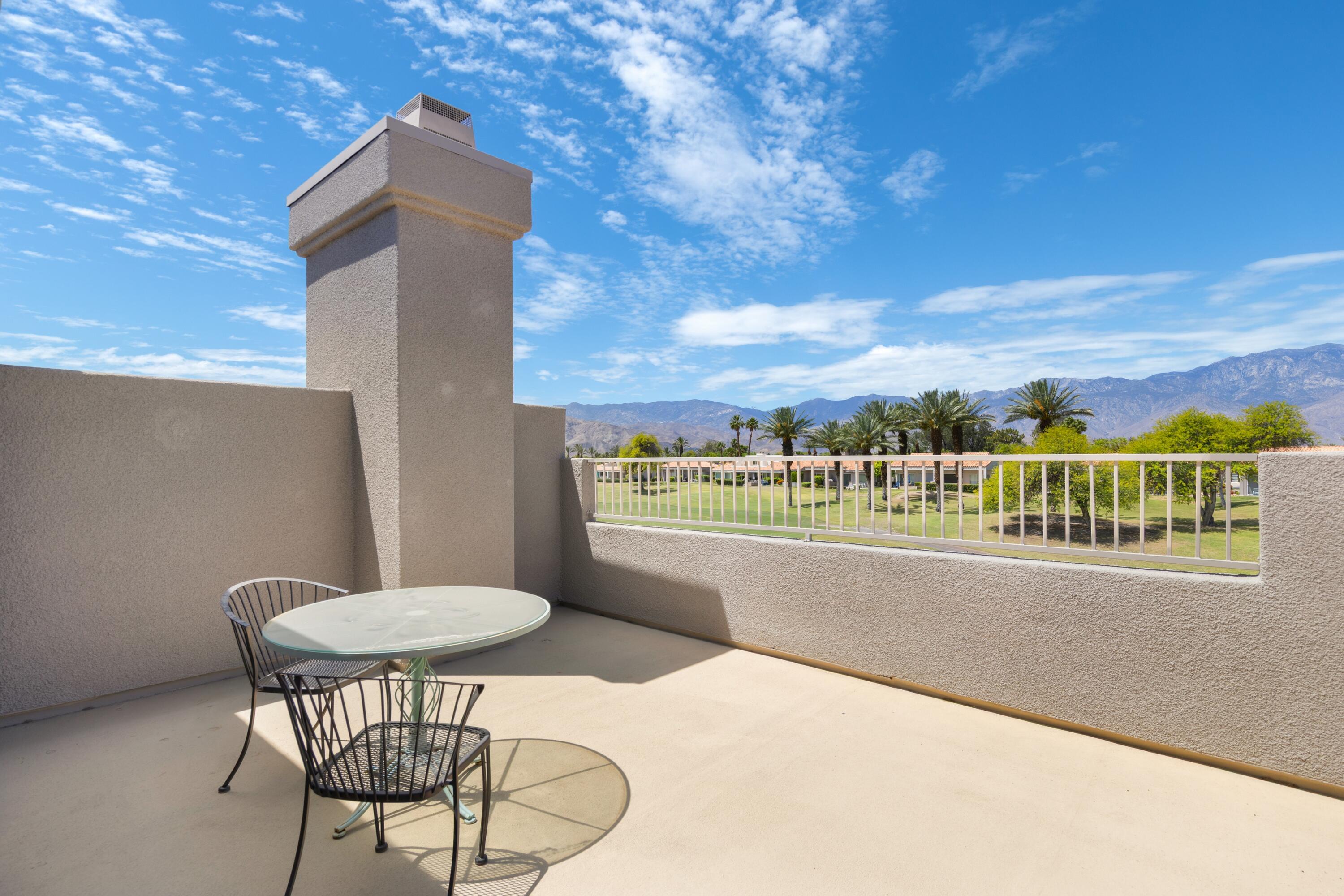 39 Augusta Drive Rancho Mirage, CA 92270 - Photo 36 of 53 a view of a balcony with chairs