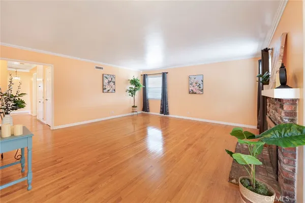 a view of livingroom with furniture and wooden floor
