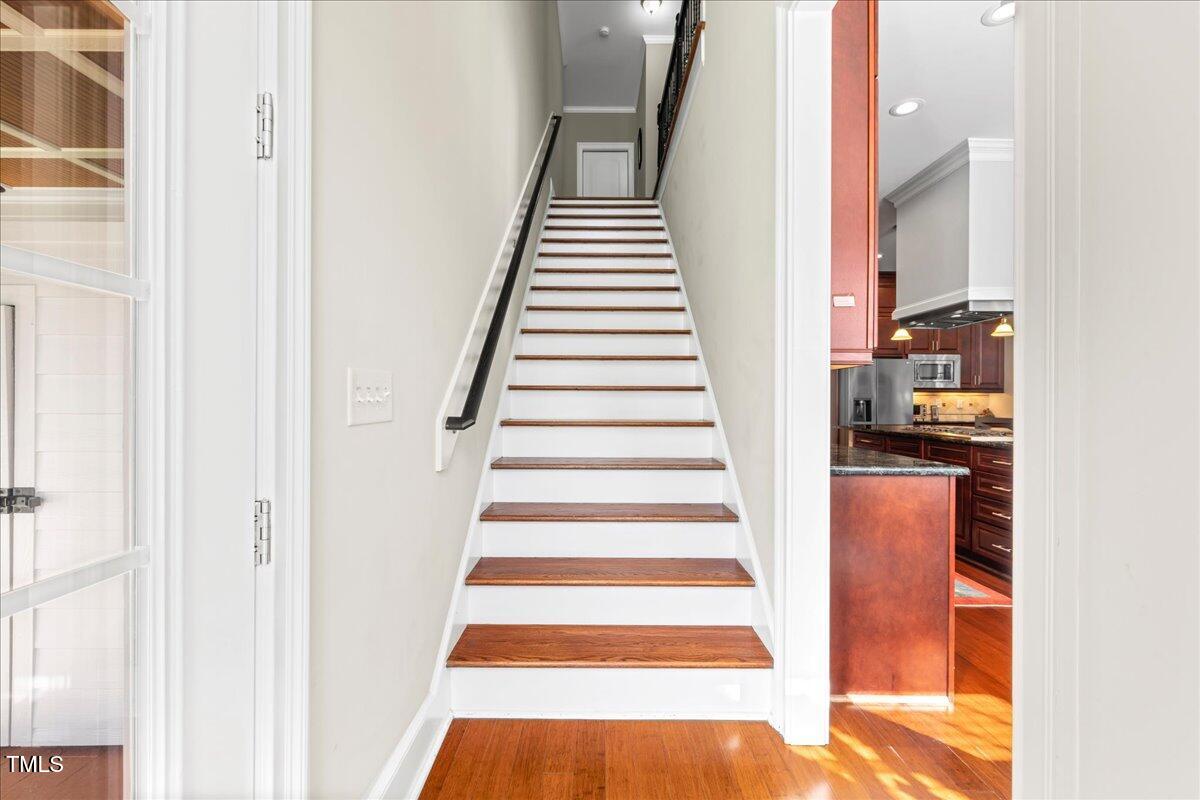 2304 Gresham Lake Road Raleigh, NC 27615 - Photo 35 of 55 a view of an entryway with stairs