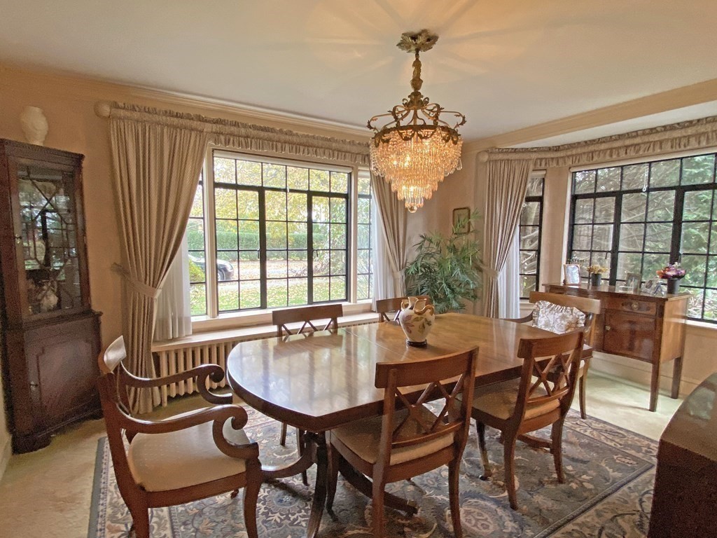 3 Exmoor Road Newton, MA 02459 - Photo 12 of 41 a view of a dining room with furniture window and outside view
