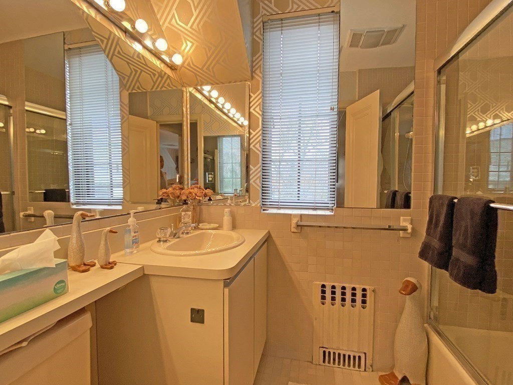 3 Exmoor Road Newton, MA 02459 - Photo 34 of 41 a bathroom with a sink and a mirror