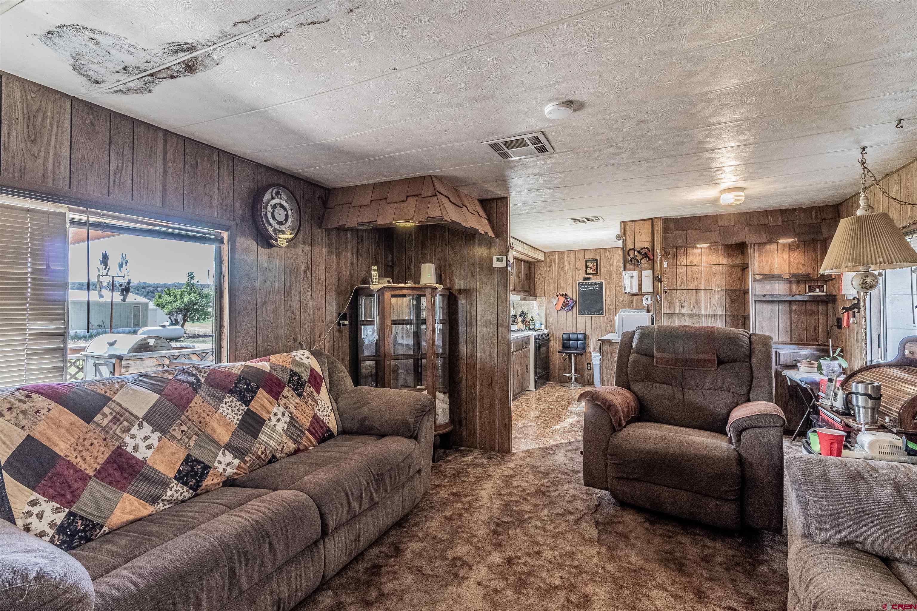 16923 Highway 550 Aztec, NM 87410 - Photo 30 of 45 a living room with furniture and a ceiling fan
