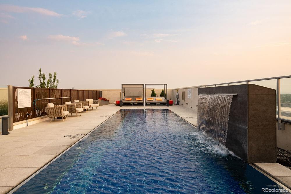 155 Steele Street, Unit 1117 Denver, CO 80206 - Photo 31 of 40 a view of a terrace with chairs