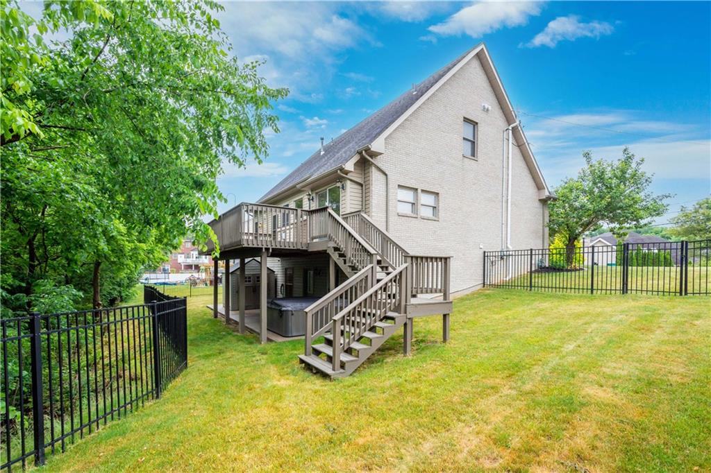 2510 Hilltop Road Presto, PA 15142 - Photo 34 of 36 a view of a house with a backyard and a wooden deck