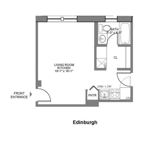 $1,750 | 2750 North Hampden Court, Unit 2JJ, Chicago, IL 60614