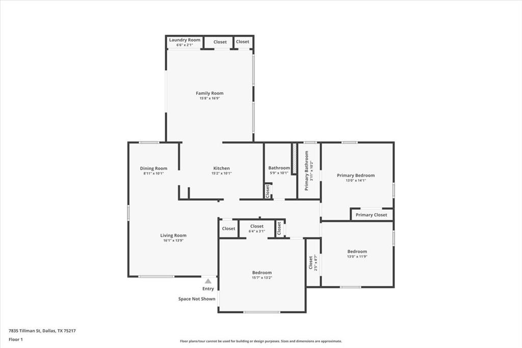 7835 Tillman Street Dallas, TX 75217 - Photo 34 of 34 a picture of floor plan