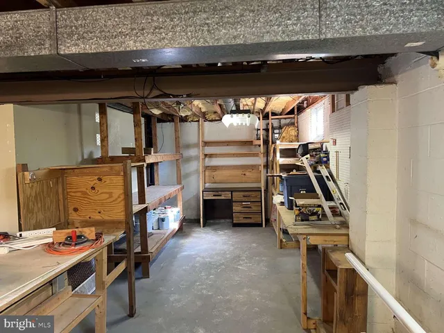 a workspace with furniture