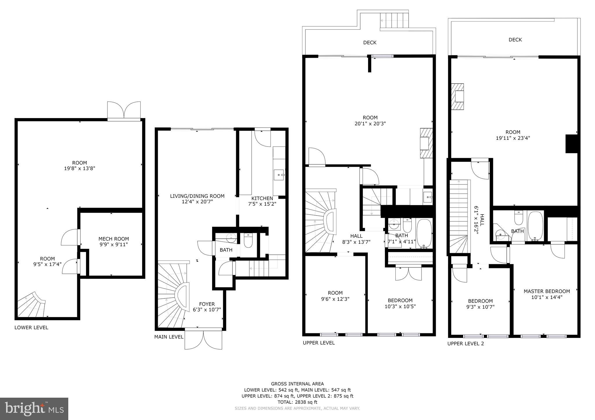 3524-3526 Water Street Northwest Washington, DC 20007 - Photo 9 of 10 3524 K St. NW Floor Plans