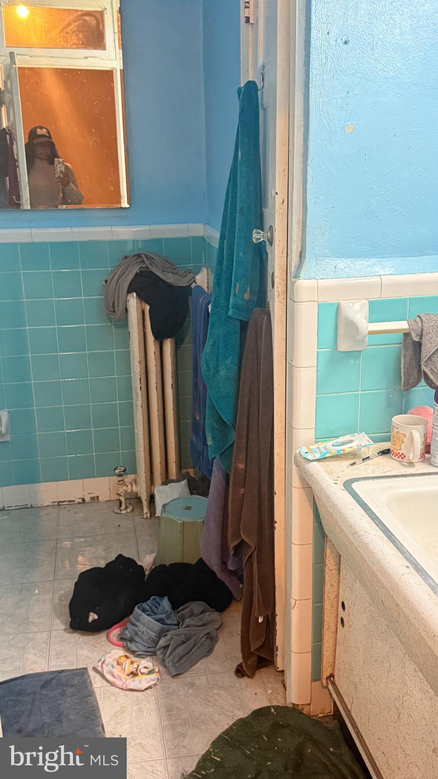 1322 South 57th Street Philadelphia, PA 19143 - Photo 7 of 9 Charming vintage bathroom with a retro vibe.