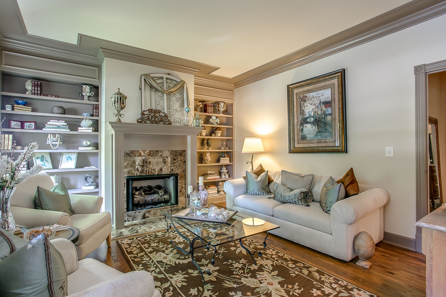 128 Deejay Drive Franklin, TN 37064 - Photo 15 of 50 a living room with furniture and a fireplace