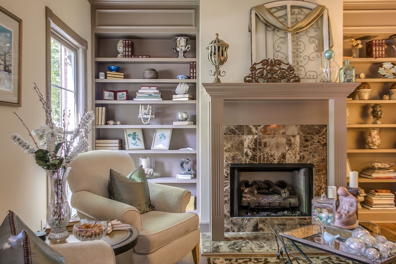 128 Deejay Drive Franklin, TN 37064 - Photo 16 of 50 a living room with furniture and a fireplace