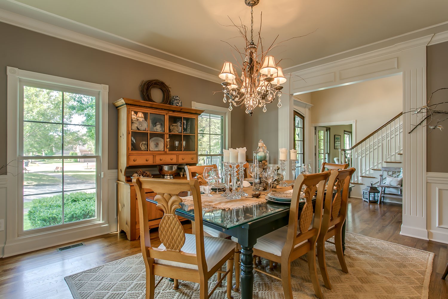 128 Deejay Drive Franklin, TN 37064 - Photo 37 of 50 a view of a dining room with furniture window and wooden floor