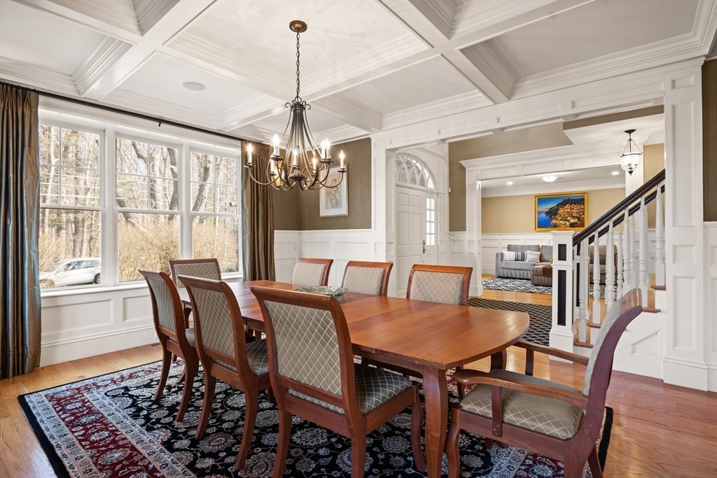 204 Cedar Street Lexington, MA 02421 - Photo 5 of 42 a view of a dining room with furniture window and wooden floor