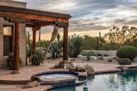 a view of a patio on the roof deck