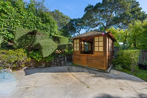 an outdoor view of garden