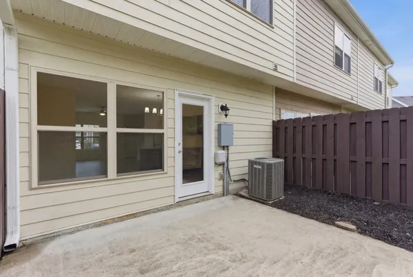a backyard of a house