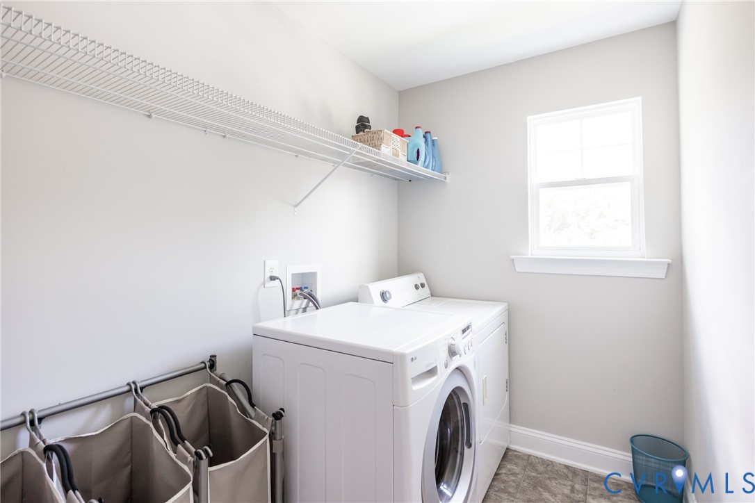 15206 Blackrail Road Chesterfield, VA 23832 - Photo 39 of 50 a utility room with dryer and washer