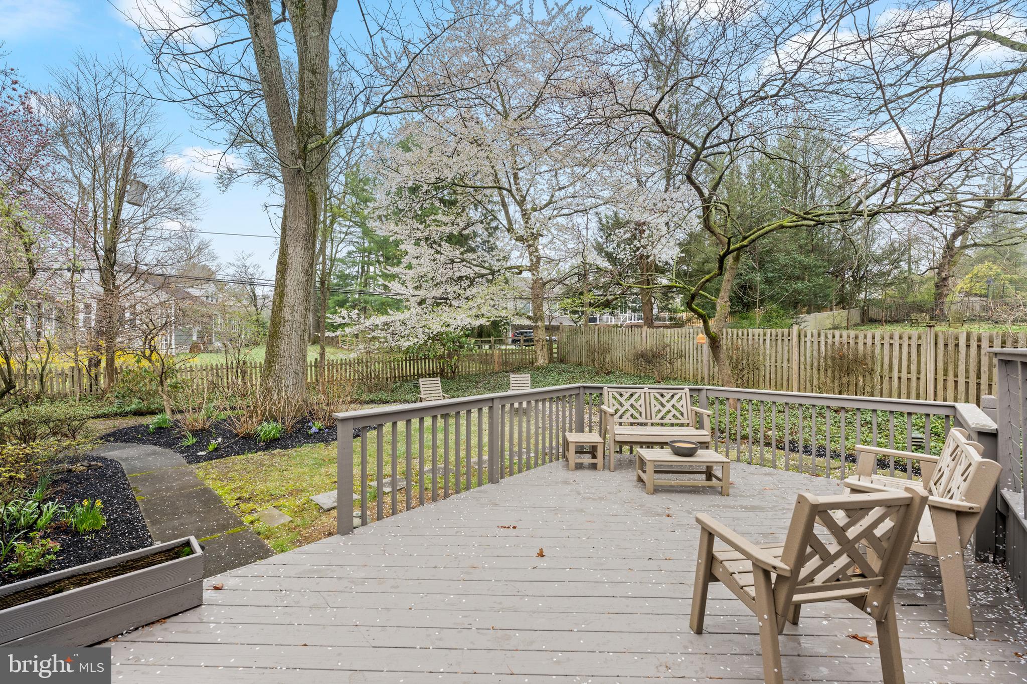 316 Mcclenaghan Mill Road Wynnewood, PA 19096 - Photo 12 of 57 Rear deck, perfecting for entertaining!
