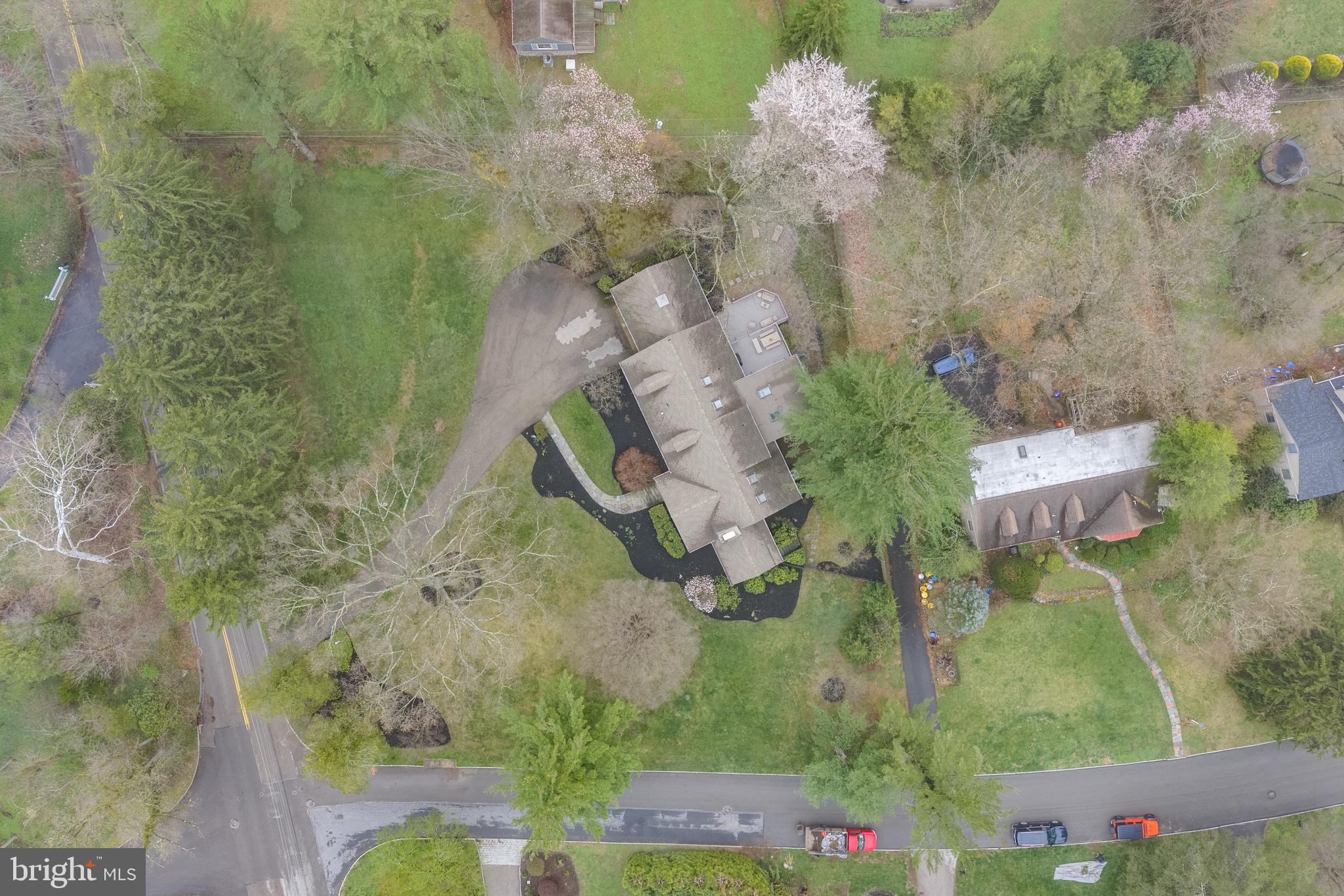 316 Mcclenaghan Mill Road Wynnewood, PA 19096 - Photo 16 of 57 Ariel views of this extra large corner lot!