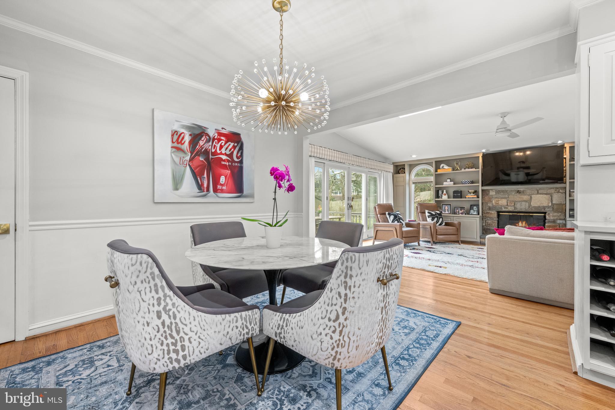 316 Mcclenaghan Mill Road Wynnewood, PA 19096 - Photo 37 of 57 Kitchen flows directly to a large family room!