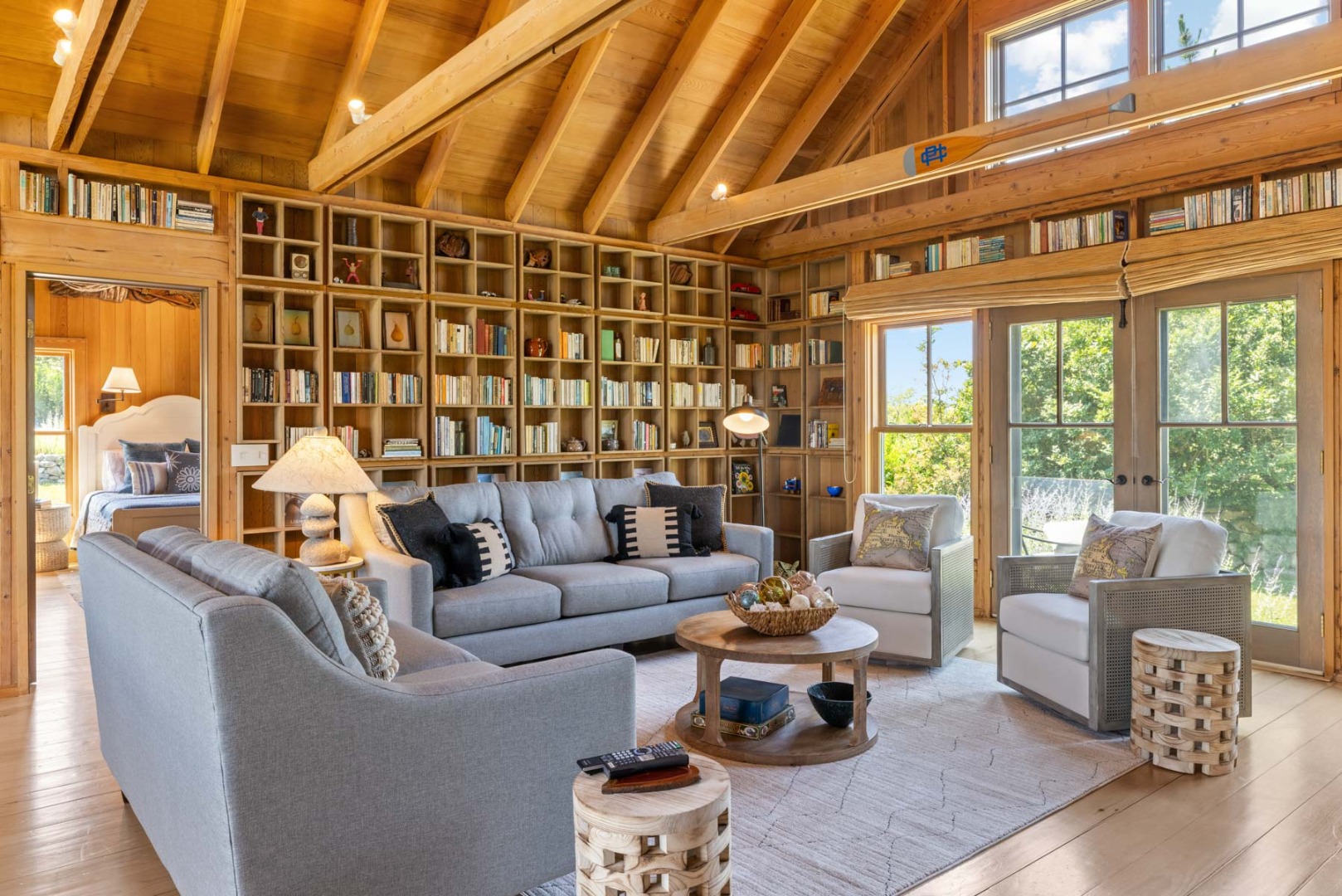 64 Squibnocket Farm Road Chilmark, MA 02535 - Photo 39 of 43 a living room with furniture and a large window
