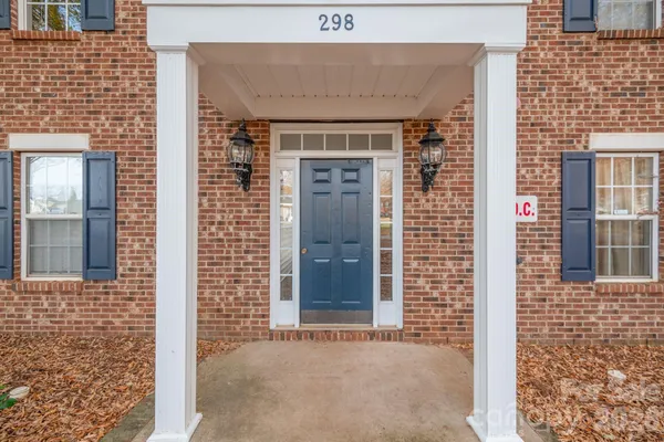 a view of a door of the house