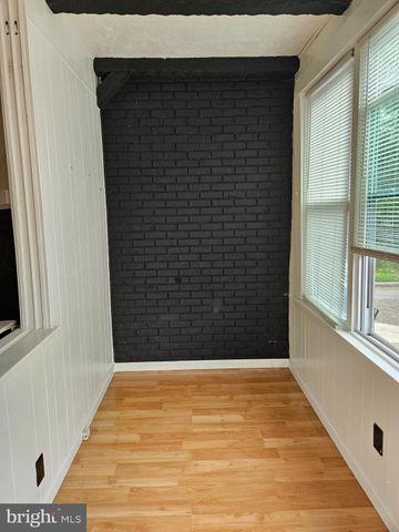 a view of wooden door