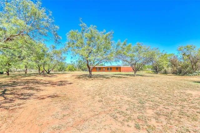 a view of road with large trees