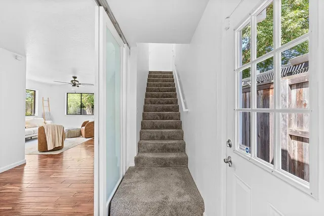 a bedroom with furniture and a couch