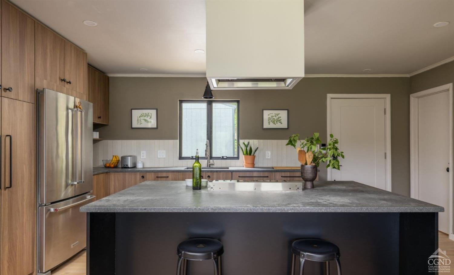 875 Road 23B Leeds, NY 12451 - Photo 21 of 38 a bathroom with a granite countertop sink and a mirror