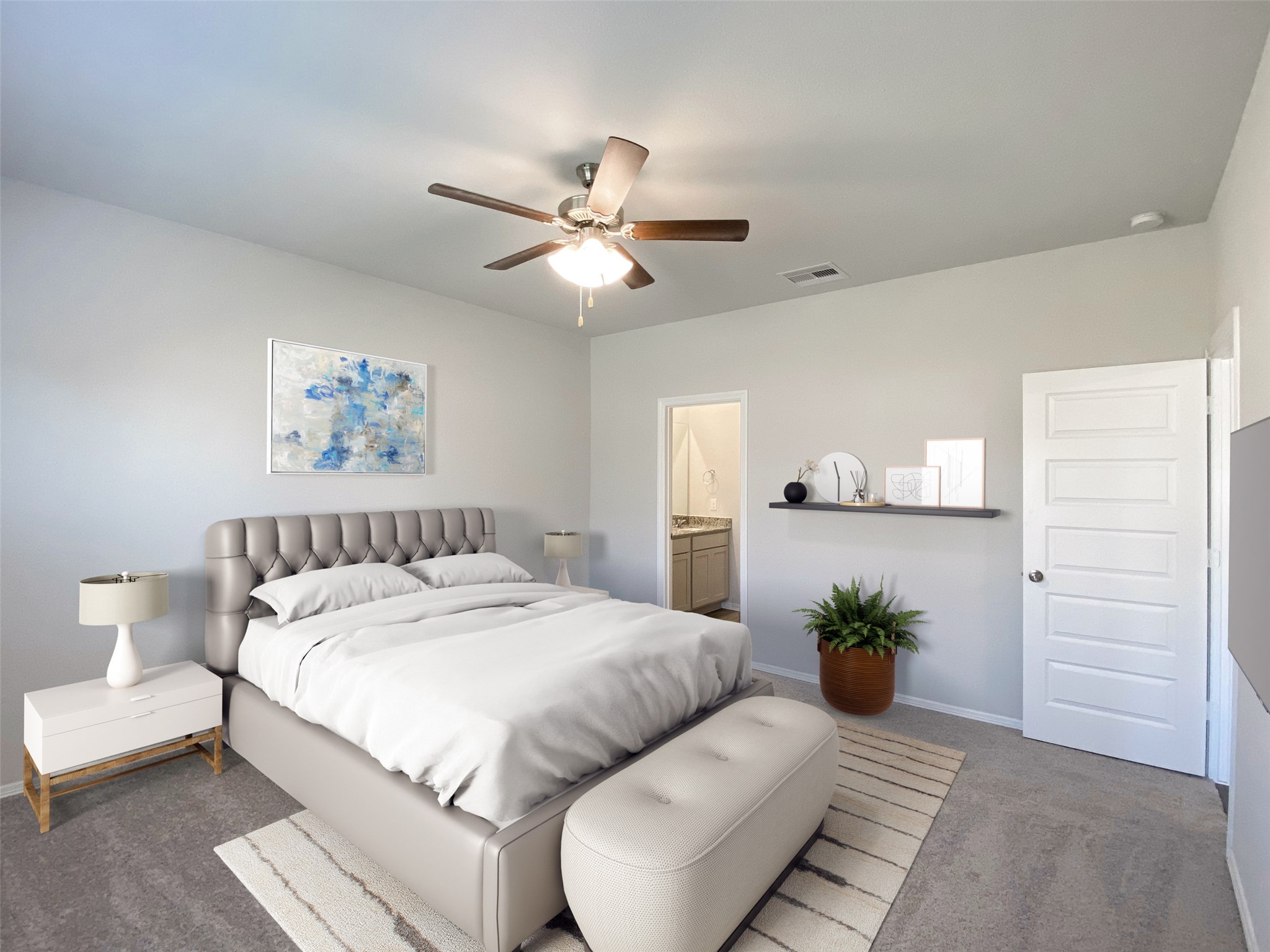 23338 Spring Genesis Lane Katy, TX 77493 - Photo 4 of 18 Large master bedroom with bath suite (virtually staged)