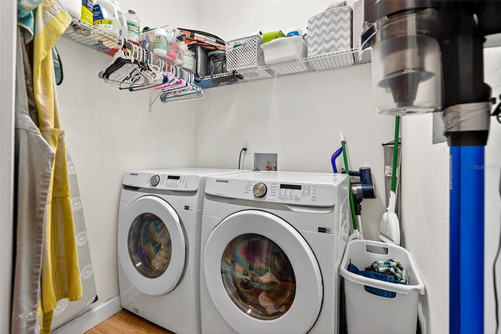 30 Deer Trail Circle Bronson, FL 32621 - Photo 15 of 55 a view of a storage & utility room with dryer and washer