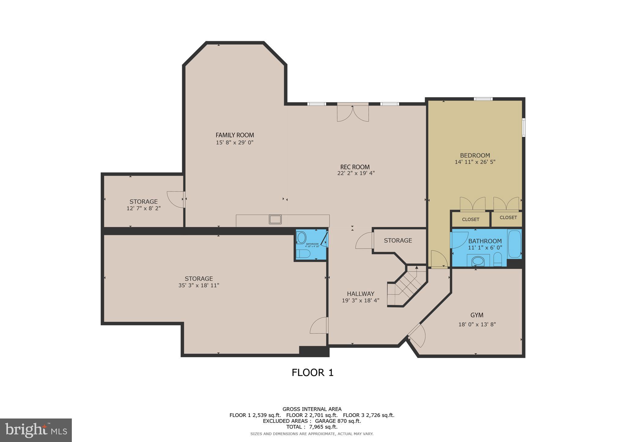492 River Bend Road Great Falls, VA 22066 - Photo 66 of 68 Floor Plan Lower Level