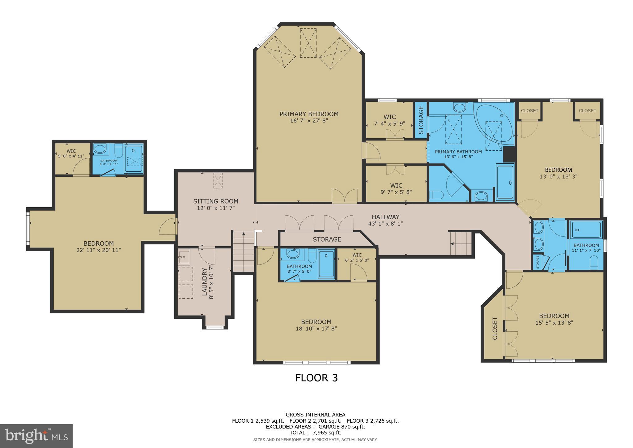 492 River Bend Road Great Falls, VA 22066 - Photo 68 of 68 Floor Plan Upper Level