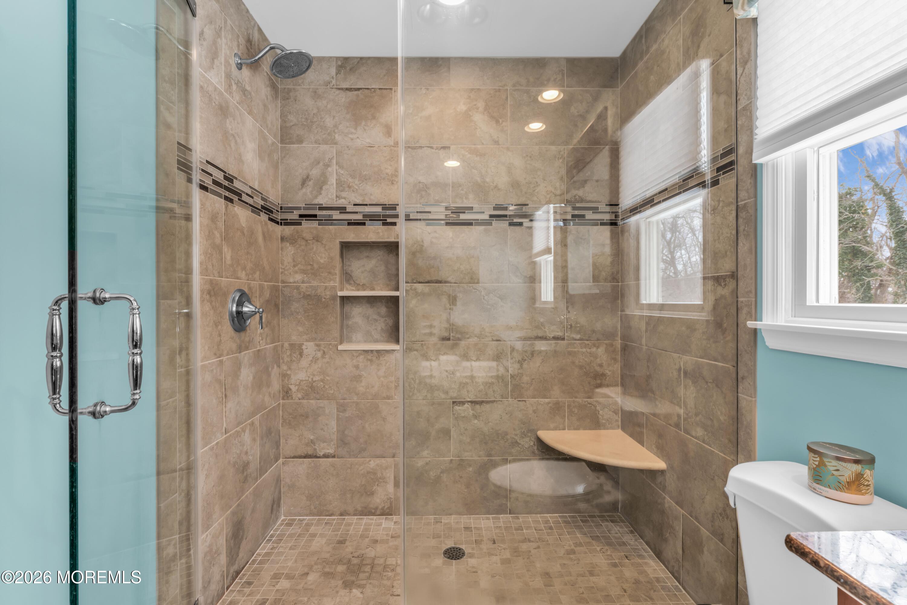 9 Johnny Court Red Bank, NJ 07701 - Photo 27 of 69 Primary Bath Seated Shower