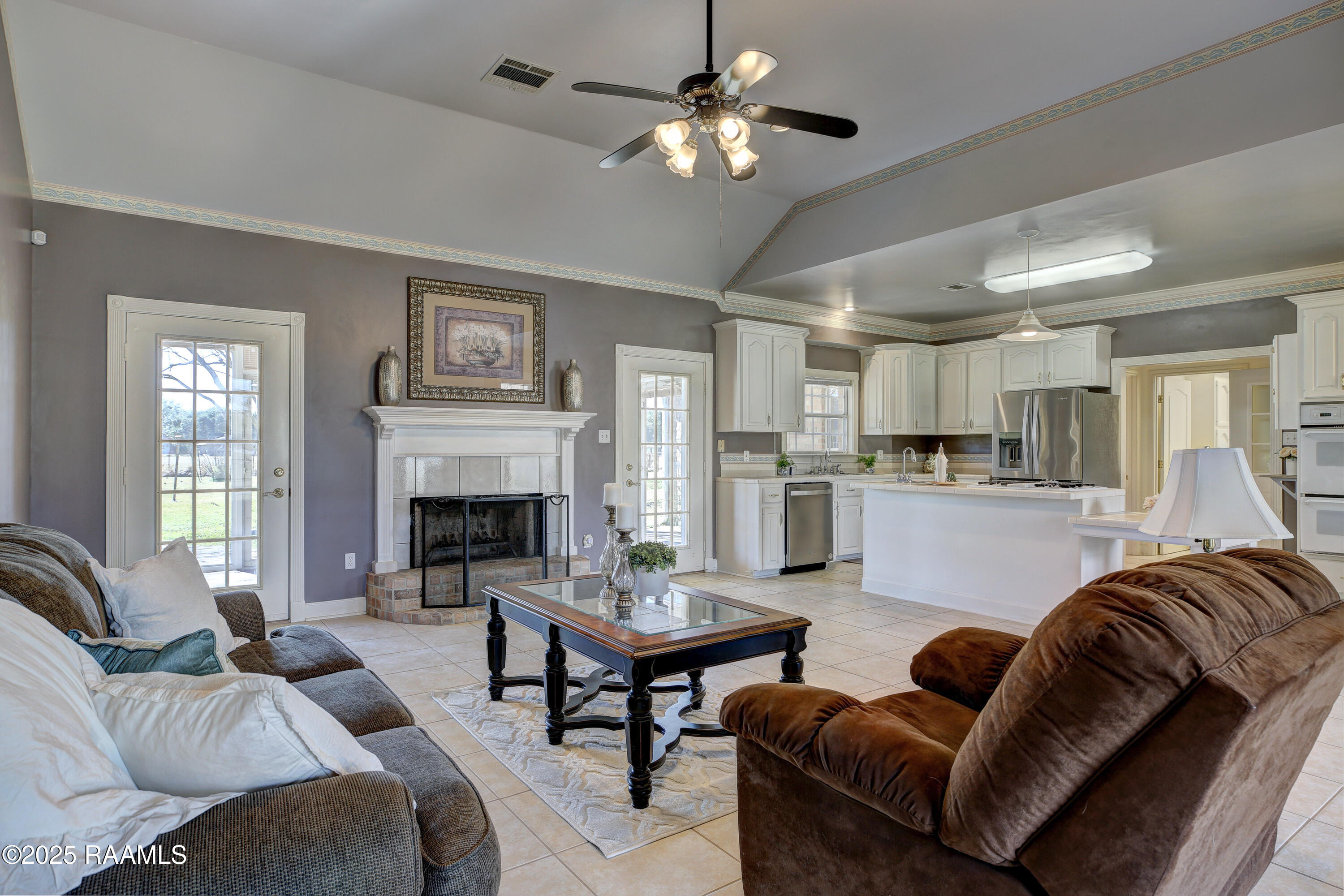 302 Olivier Road Church Point, LA 70525 - Photo 3 of 50 Great room with fireplace