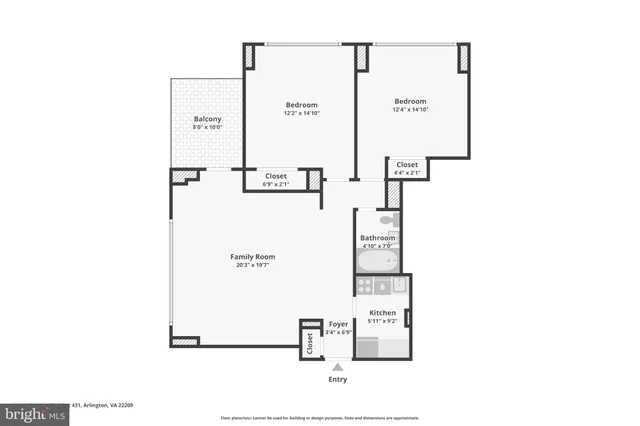$265,000 | 1111 Arlington Boulevard, Unit 431, Arlington, VA 22209