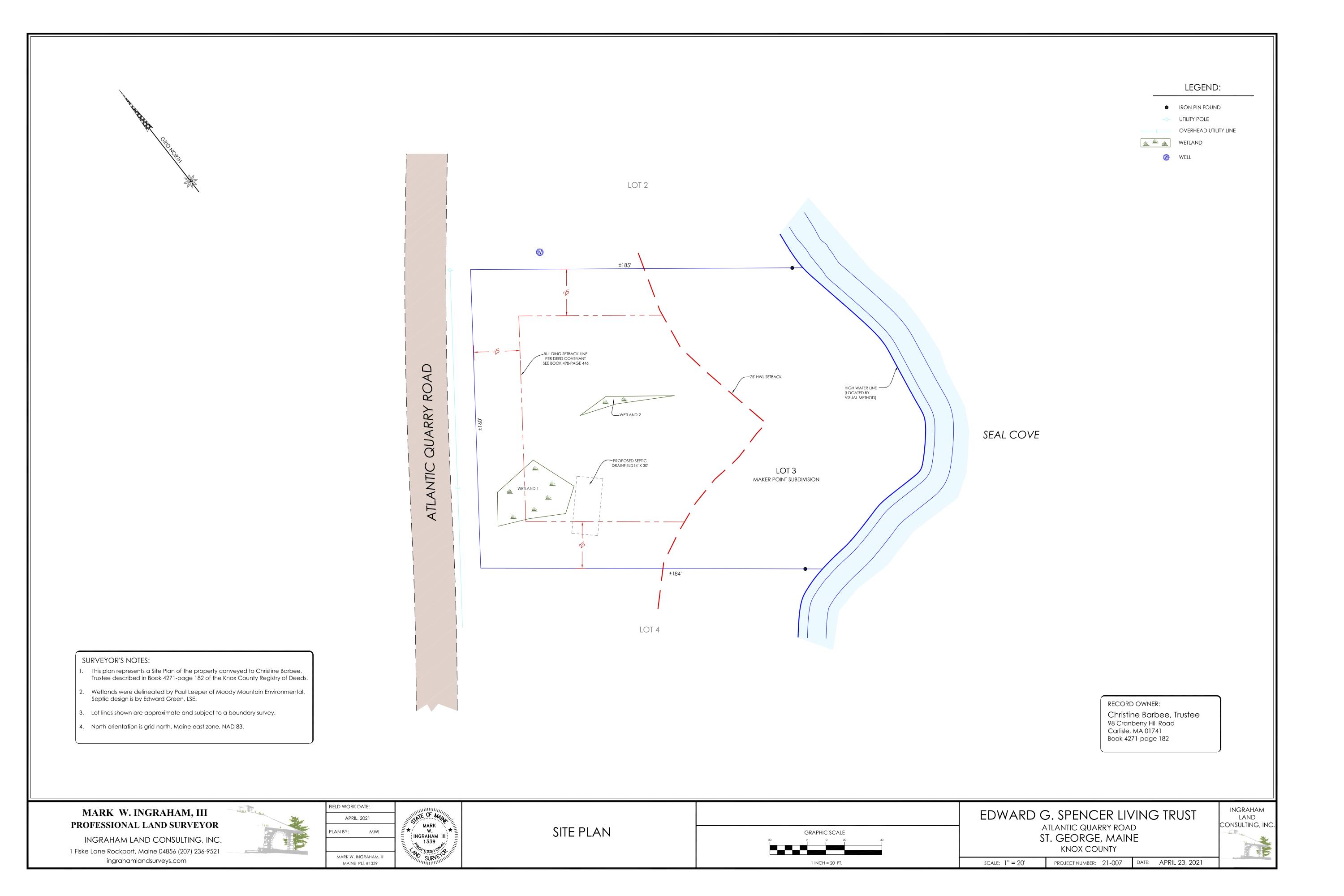 0 Atlantic Quarry Road Spruce Head, ME 04859 - Photo 5 of 16 Site Plan
