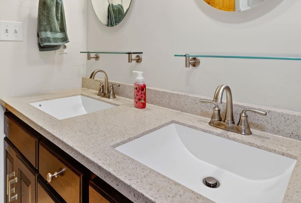 329 Red Hill Road Fairfield, VA 24435 - Photo 38 of 74 a bathroom with a sink and a mirror