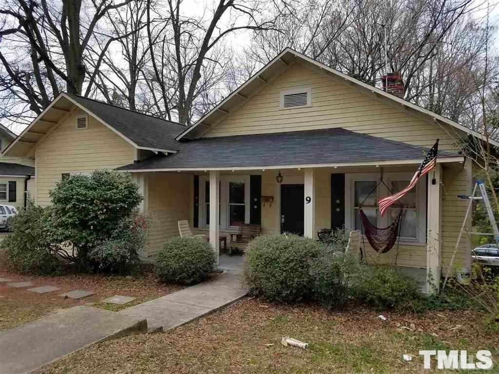 9 Dixie Trail Raleigh, NC 27607 - Photo 2 of 14 front view of a house with potted plants