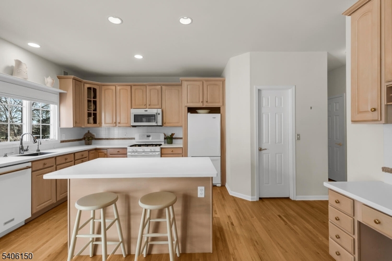 842 Madison Avenue Bridgewater, NJ 08807 - Photo 9 of 50 a kitchen with granite countertop a stove a sink and a refrigerator