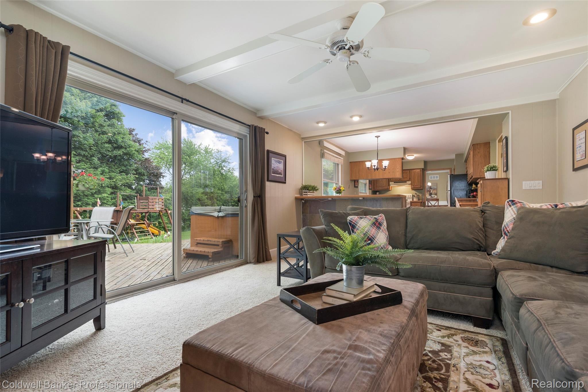 21610 Welch Road Northville, MI 48167 - Photo 7 of 31 Family Room/Entrance to the Deck