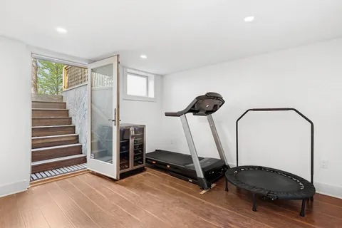 a utility room with sink dryer and washer