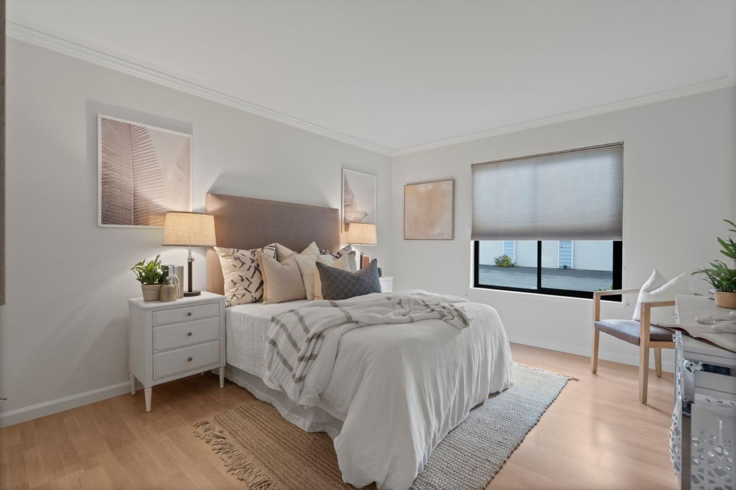 905 West Middlefield Road, Unit 923 Mountain View, CA 94043 - Photo 13 of 38 a bed room with a bed and a window