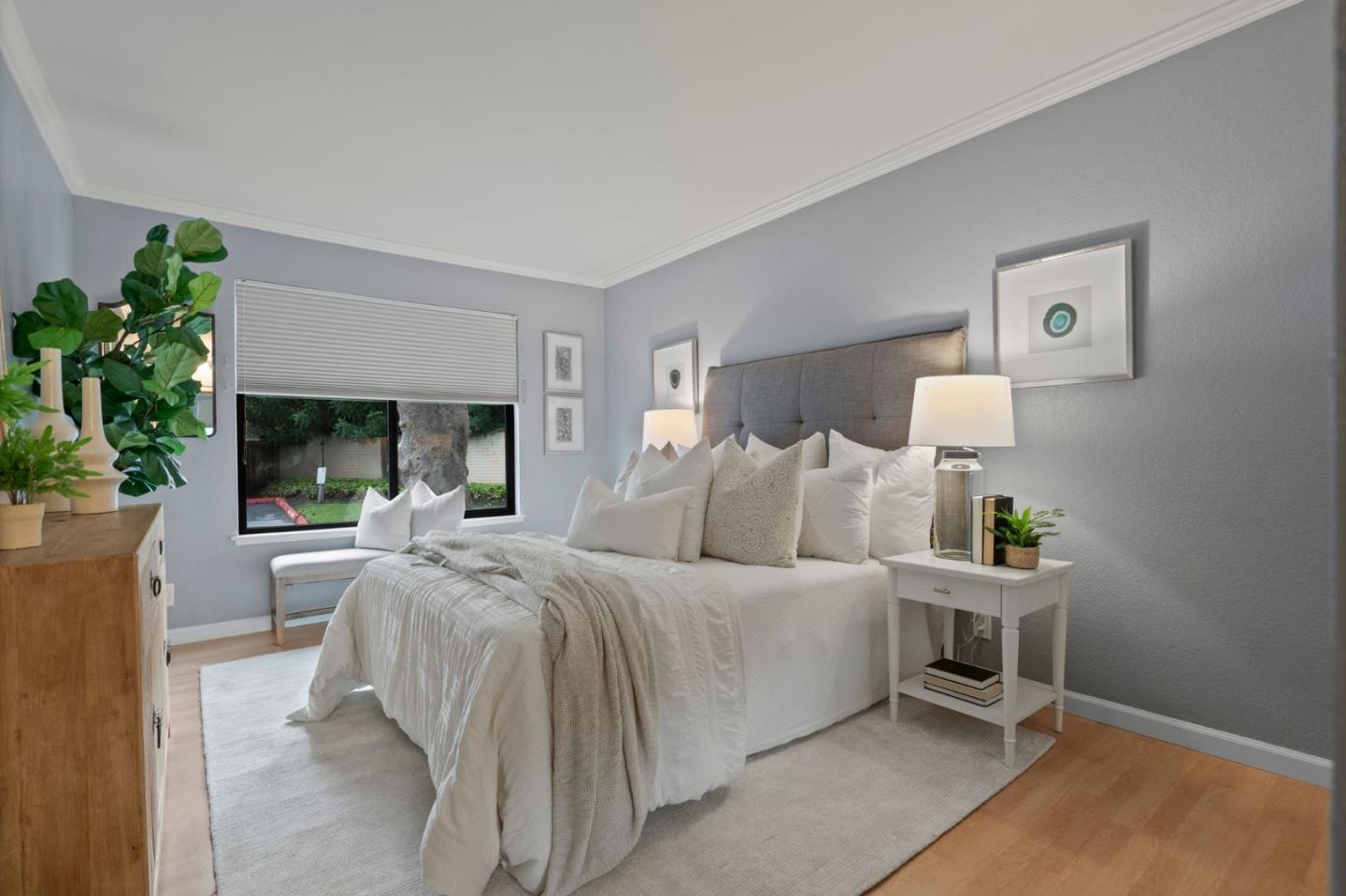 905 West Middlefield Road, Unit 923 Mountain View, CA 94043 - Photo 16 of 38 a bedroom with a bed and a window